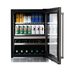 SILHOUETTE Centre à vin et boissons encastré 24″ Noir 24