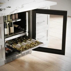 SILHOUETTE Centre à vin et boissons encastré 24″ Noir 24