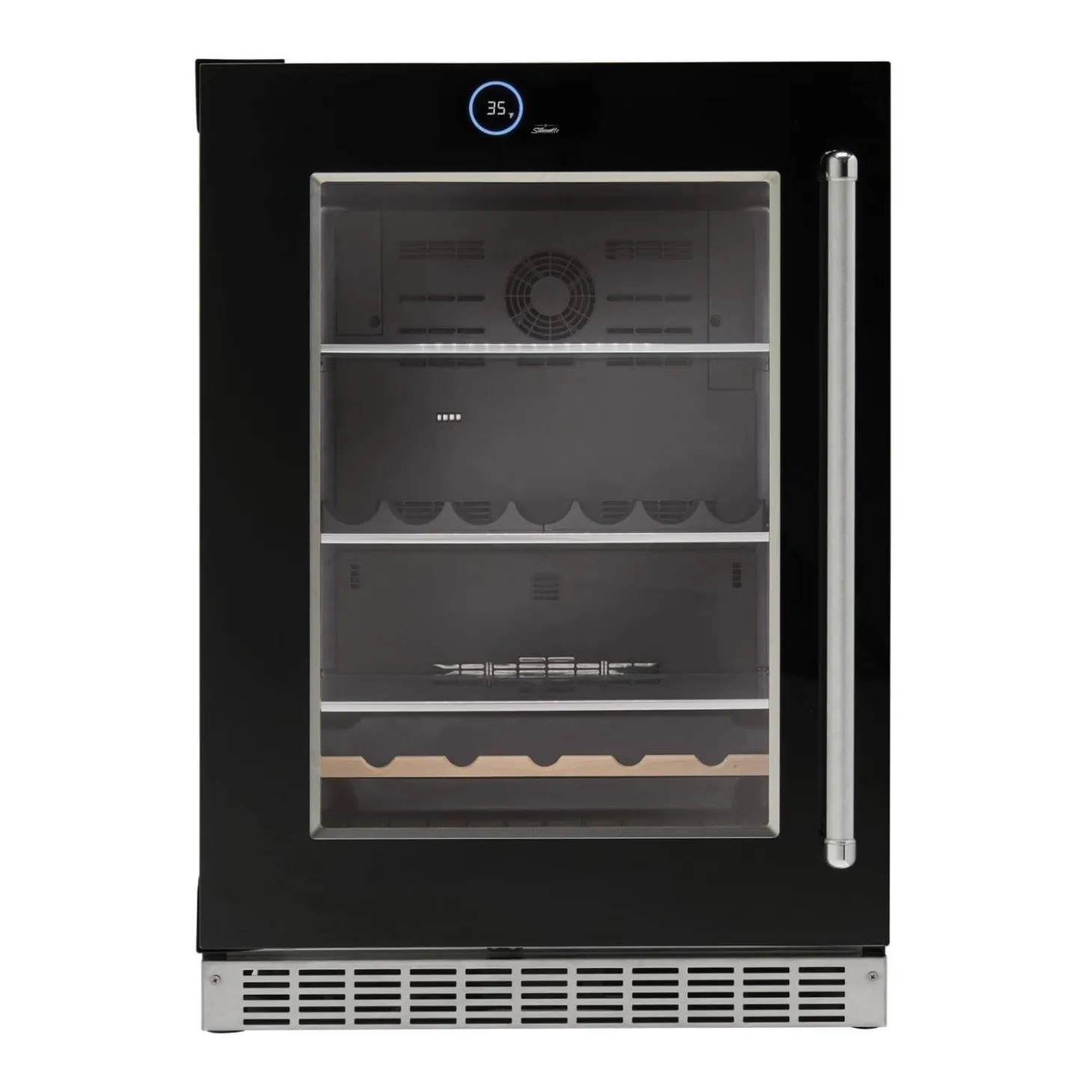 SILHOUETTE Centre de boissons encastré 24″ Noir 24" - SRVBC050L-SS