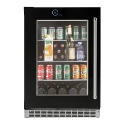 SILHOUETTE Centre de boissons encastré 24″ Noir 24" - SRVBC050L-SS