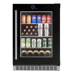 SILHOUETTE Centre de boissons encastré 24 po Noir 24