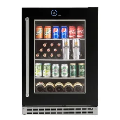 SILHOUETTE Centre de boissons encastré 24″ Noir 24