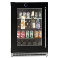 SILHOUETTE Centre de boissons 24 po Noir 24" - SRVBC050L