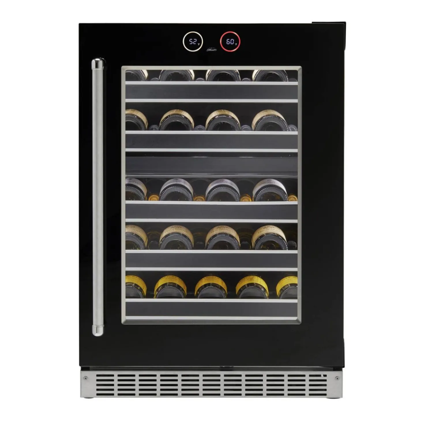 SILHOUETTE Refroidisseur à vin 24 po Noir 24" - SRVWC050R-SS
