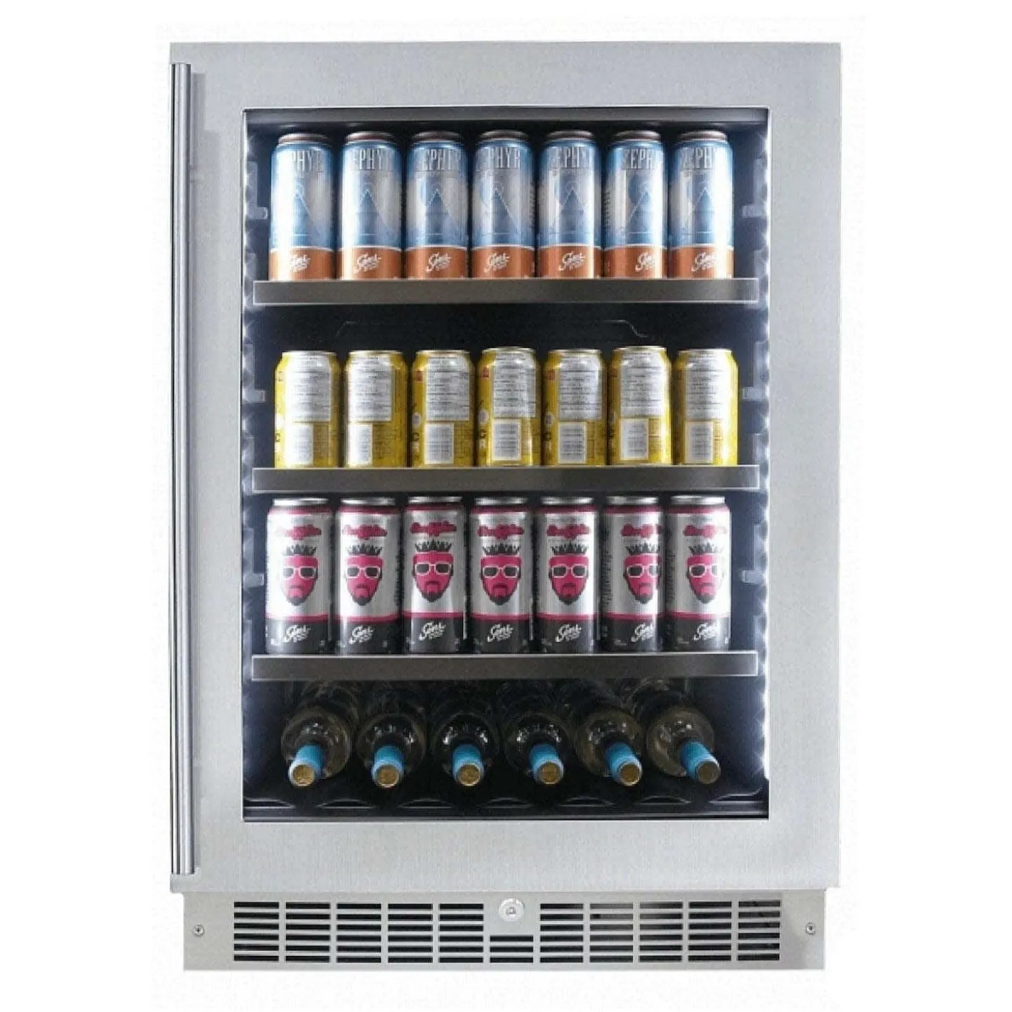 SILHOUETTE Refroidisseur à vin Inox 24" - SPRBC056D1SS