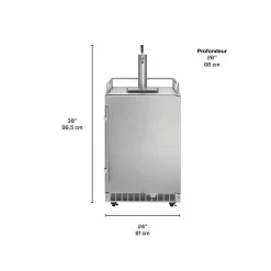SILHOUETTE Refroidisseur de fût extérieur 24″ Inox 24