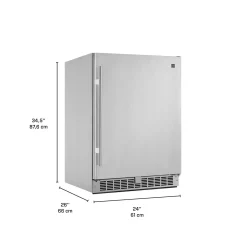 SILHOUETTE Réfrigérateur 5,5 pi3 24 po Inox Compact - DAR055D1BSSP