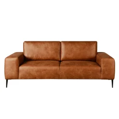 Sofa avec assises profondes et accoudoirs carrés