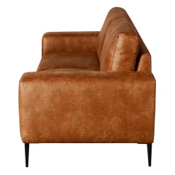 Sofa avec assises profondes et accoudoirs carrés