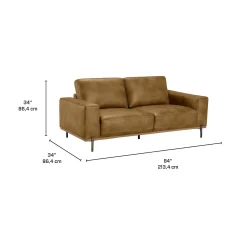 Sofa avec assises profondes - brun