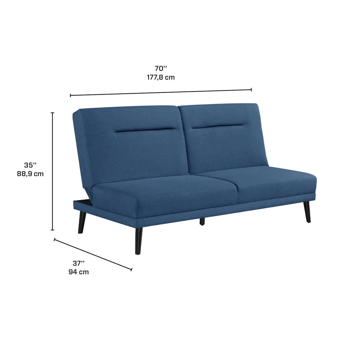 Sofa convertible - bleu