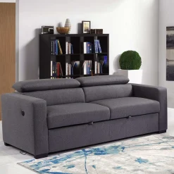 Sofa convertible avec prise USB et appuis-tête ajustables