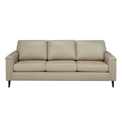 Sofa en cuir véritable - beige
