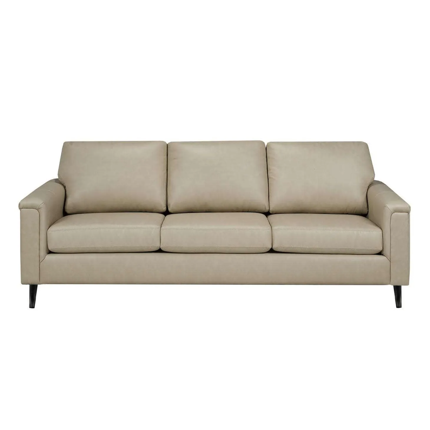 Sofa en cuir véritable - beige