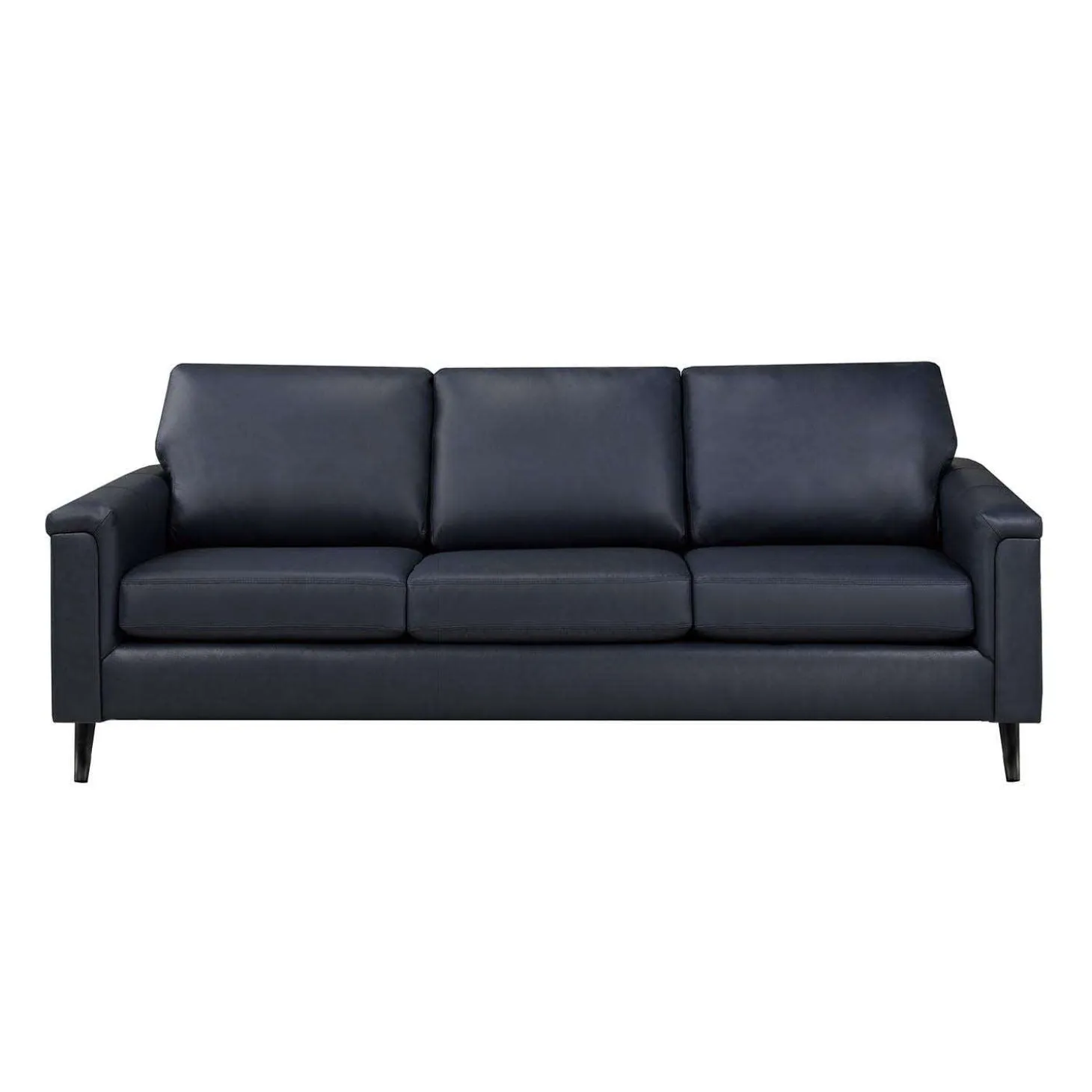 Sofa en cuir véritable - bleu