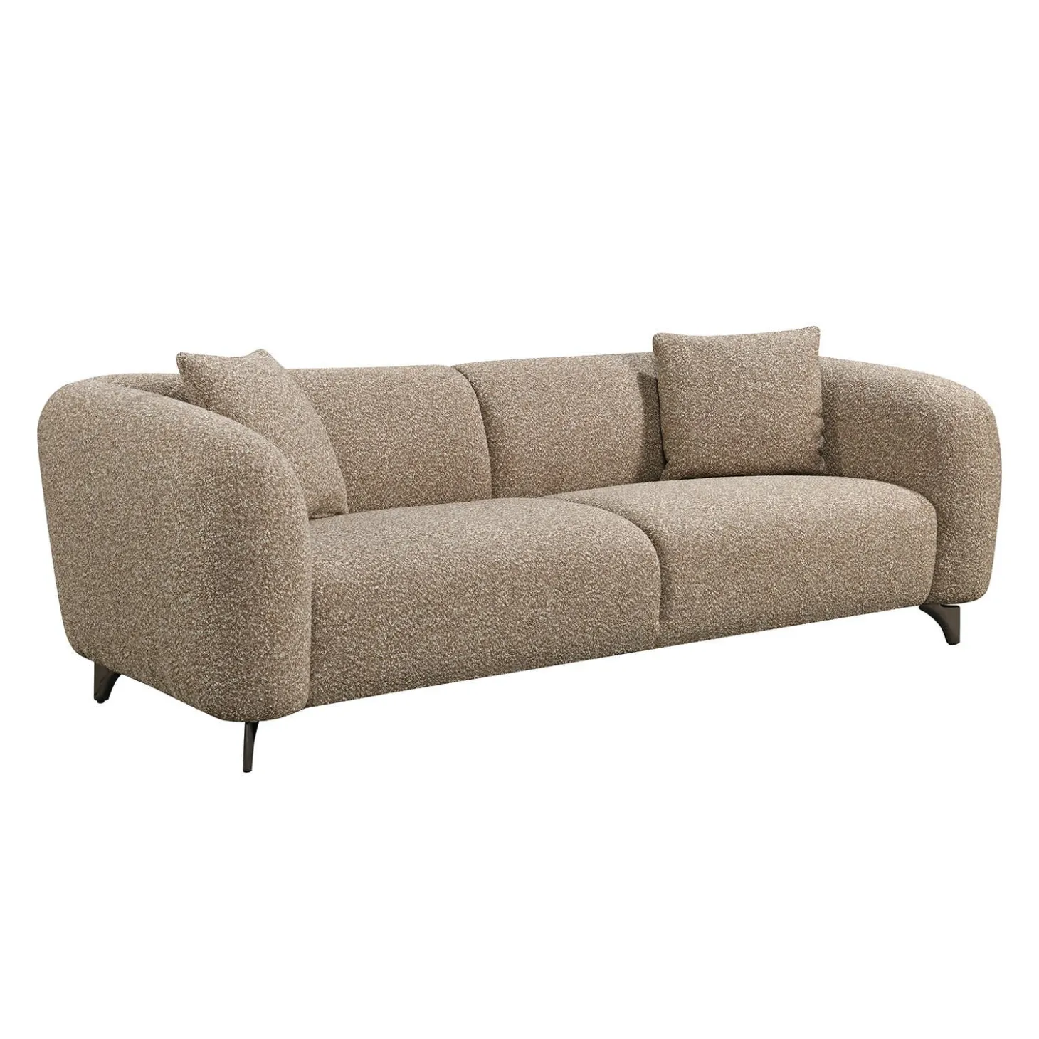 Sofa en tissu - brun