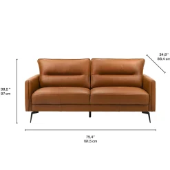Sofa en tout cuir véritable