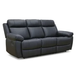 Sofa inclinable en cuir véritable