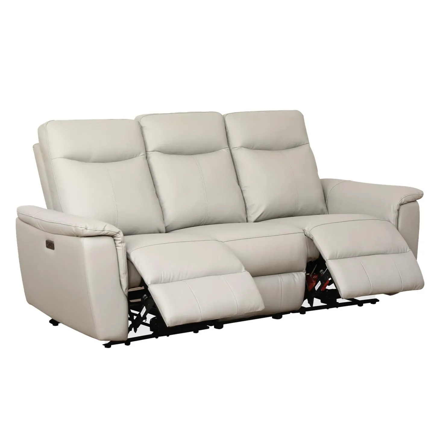 Sofa inclinable électrique en cuir véritable