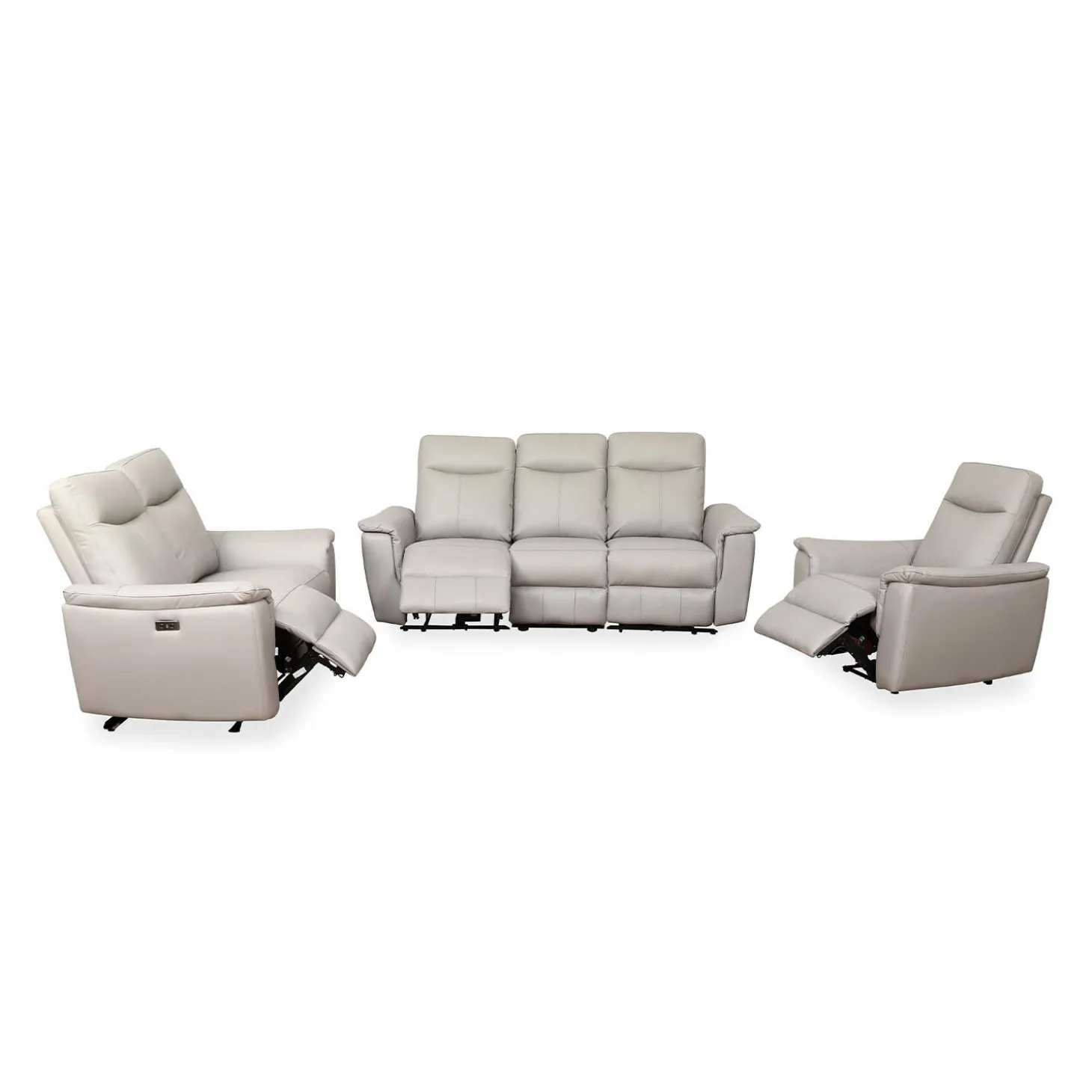 Sofa inclinable électrique en cuir véritable
