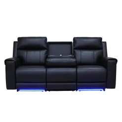Sofa inclinable électrique avec massage, chaleur et dossier rabattable avec système de son intégré