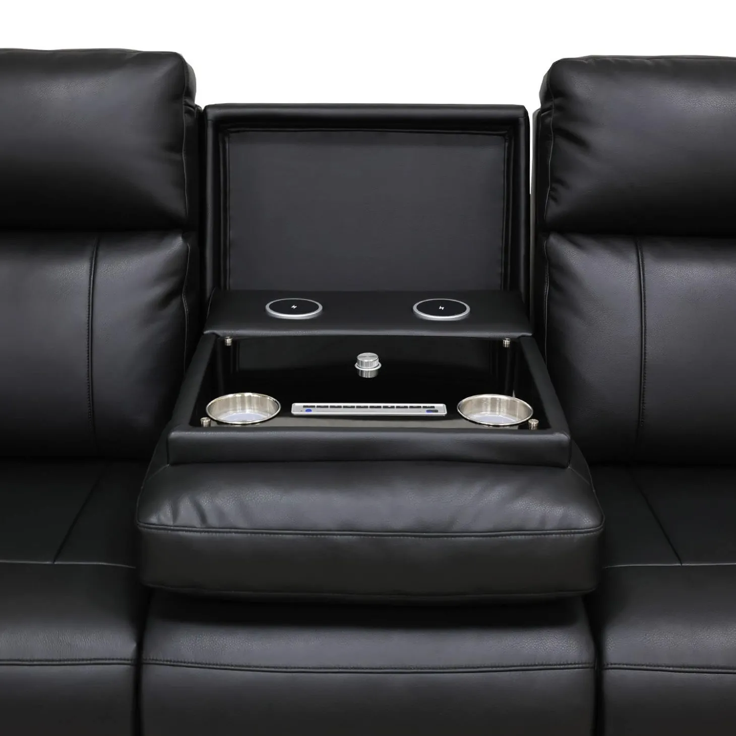 Sofa inclinable électrique avec massage, chaleur et dossier rabattable avec système de son intégré