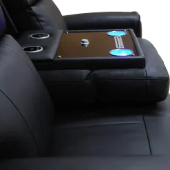 Sofa inclinable électrique avec massage, chaleur et dossier rabattable avec système de son intégré