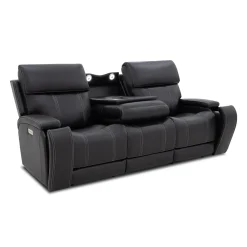 Sofa inclinable électrique avec appuis-tête ajustables, siège rabattable et système de son immersif