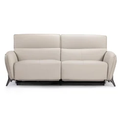 Sofa électrique inclinable avec appuis-tête ajustables - cuir véritable