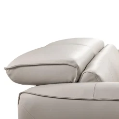 Sofa électrique inclinable avec appuis-tête ajustables - cuir véritable