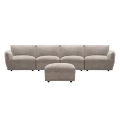 Sofa modulaire avec ottoman - 5 mcx