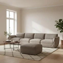 Sofa modulaire avec ottoman - 5 mcx