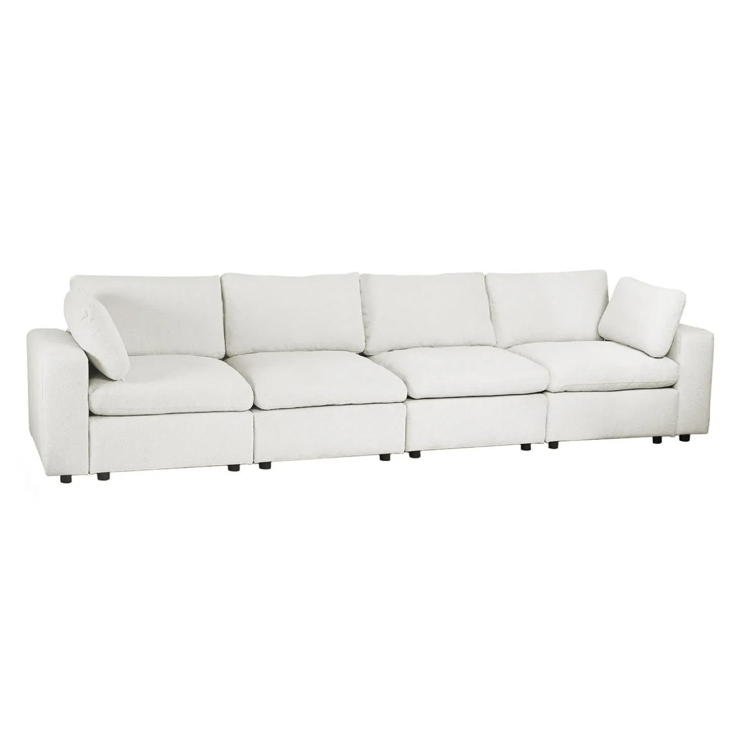 Sofa modulaire beige - 6 mcx