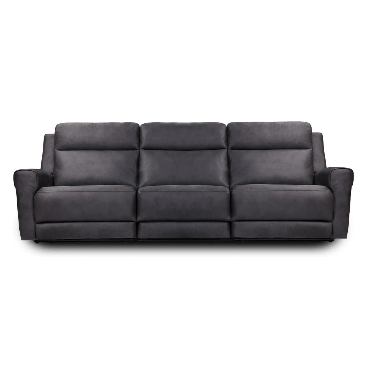 Sofa modulaire inclinable avec siège rabattable, porte-gobelets, ports USB/USB-C et chargeur sans fil - 3 mcx