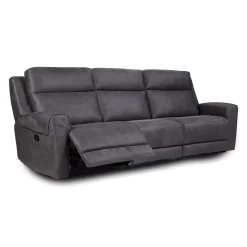 Sofa modulaire inclinable avec siège rabattable, porte-gobelets, ports USB/USB-C et chargeur sans fil - 3 mcx