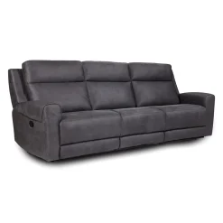 Sofa modulaire inclinable avec siège rabattable, porte-gobelets, ports USB/USB-C et chargeur sans fil - 3 mcx