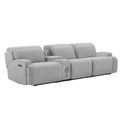 Sofa modulaire inclinable électrique et console avec système audio intégré - 4 mcx