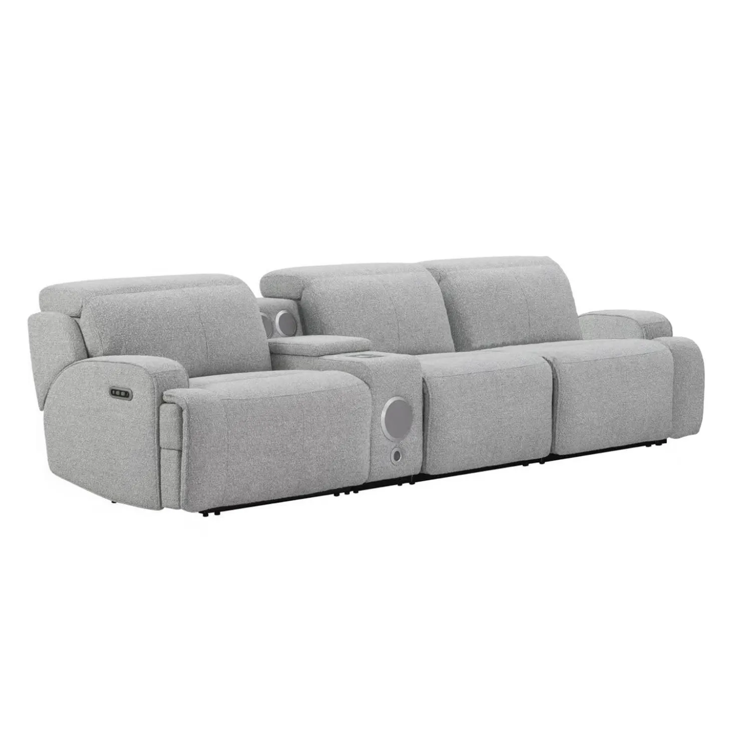 Sofa modulaire inclinable électrique et console avec système audio intégré - 4 mcx