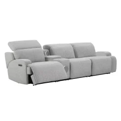 Sofa modulaire inclinable électrique et console avec système audio intégré - 4 mcx
