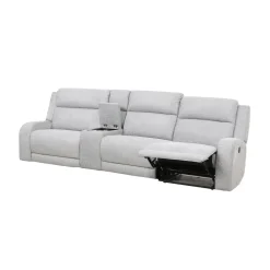 Sofa modulaire inclinable et console avec rangement et porte-gobelets - 4 mcx