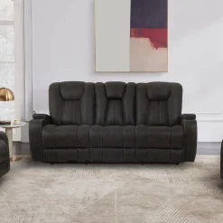 Sofa modulaire inclinable avec dossier rabattable et porte-gobelets - 3 mcx