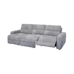 Sofa modulaire électrique inclinable avec 1 siège coulissant et chaise longue - 3 mcx
