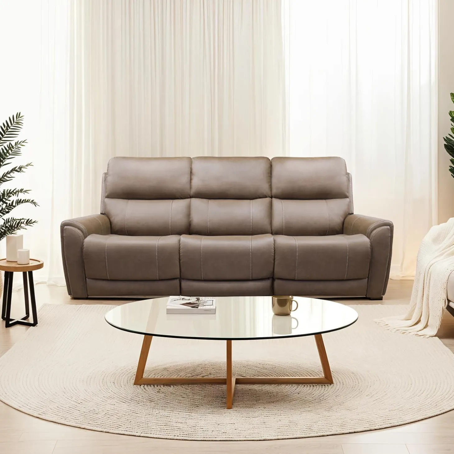 Sofa modulaire électrique inclinable - 3 mcx