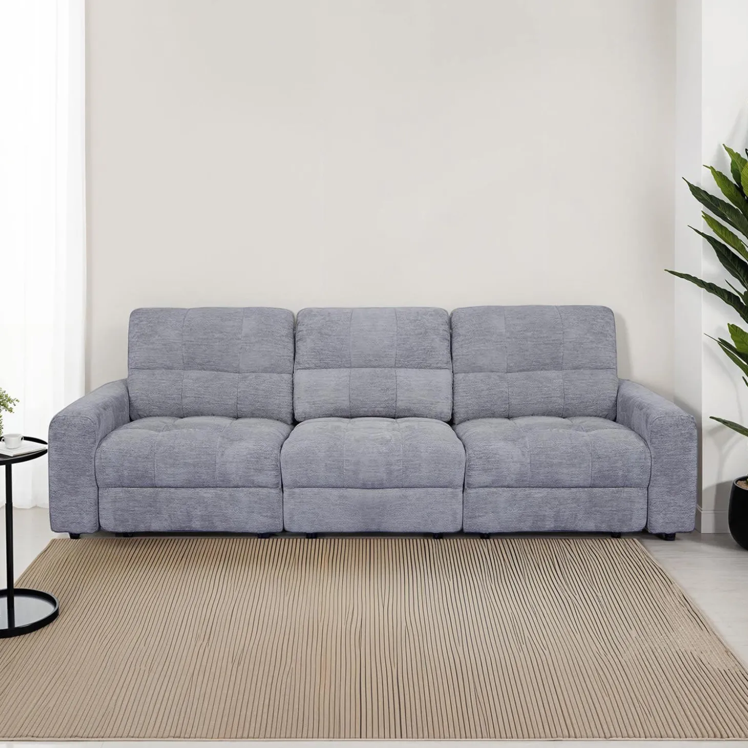 Sofa modulaire électrique avec sièges coulissants - 3 mcx