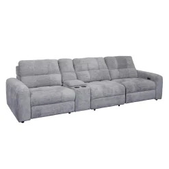 Sofa modulaire électrique inclinable et console - 4 mcx