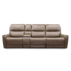 Sofa modulaire électrique inclinable avec console - 4 mcx