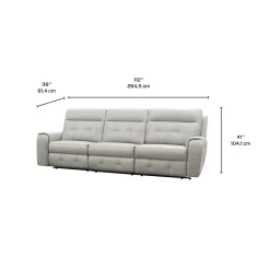 Sofa modulaire électrique inclinable avec dossier rabattable- 3 mcx