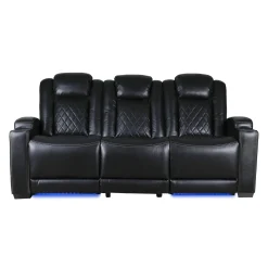 Sofa modulaire électrique inclinable avec dossier rabattable et lumières de lecture - 3 mcx