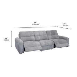 Sofa modulaire électrique inclinable- 3 mcx