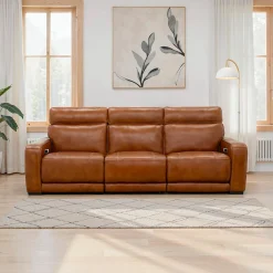 Sofa modulaire électrique inclinable avec haut-parleurs intégrés, massage et chaleur - 3 mcx